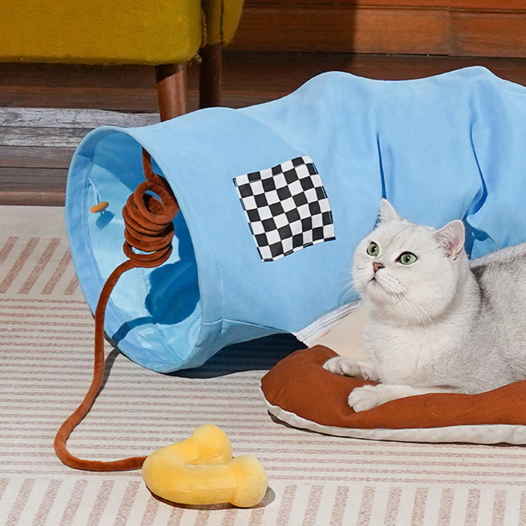 Zeze Telephone Tunnel Cat Bed